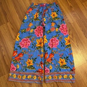 Cynthia Rowley Boho Indie Women’s Floral Wide-Leg‎ Pants Size XS